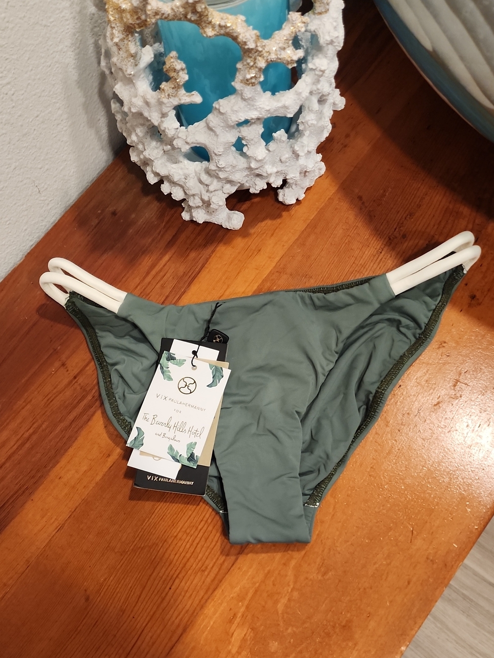 Vix Paula Hermanny Olive Green Bikini Bottoms